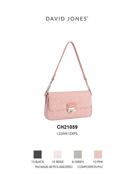 Borsa baguette con catena