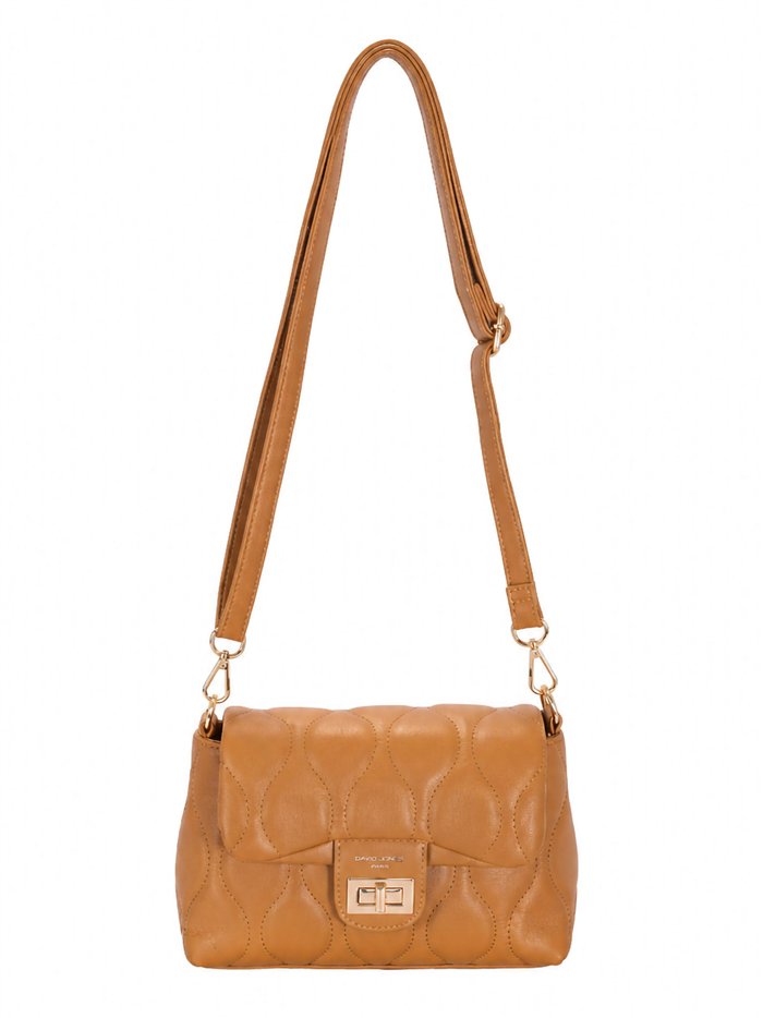 Bolso bandolera acolchado con solapa