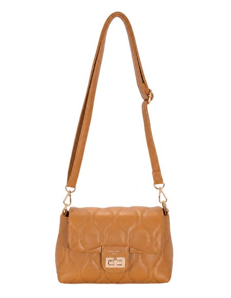Bolso bandolera acolchado con solapa