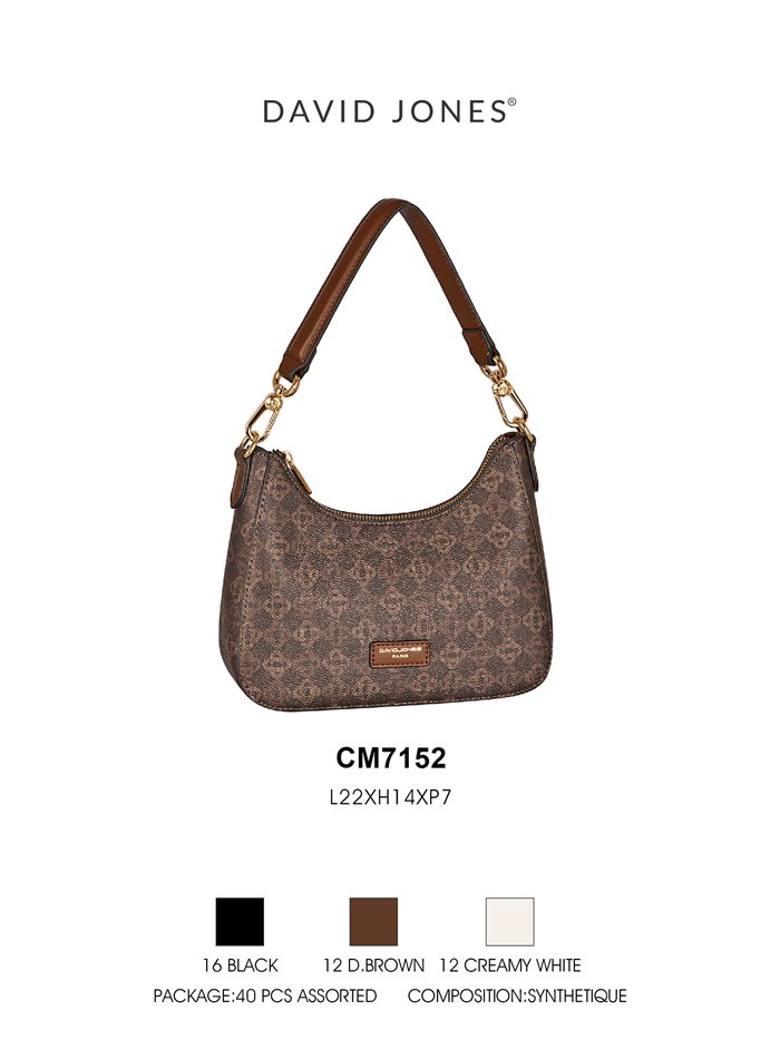 Hobo-Tasche mit Monogramm