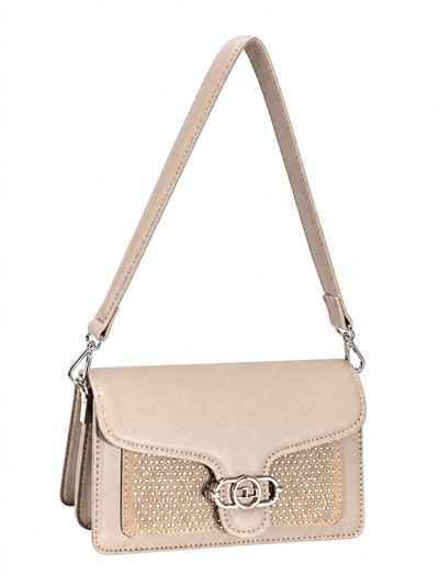 Bolso bandolera solapa con strass