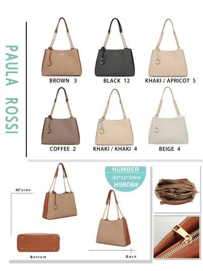 Bolso shopper con cadena decorativa 2