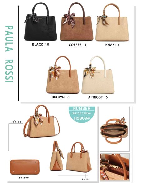 Bolsa de compras combinada com lenço