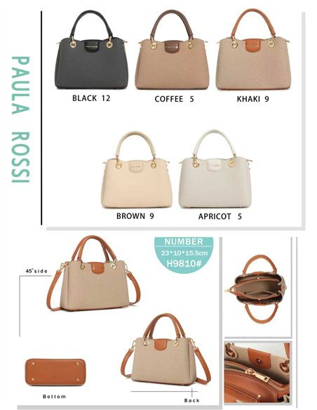 Bolso tote combinado compacto