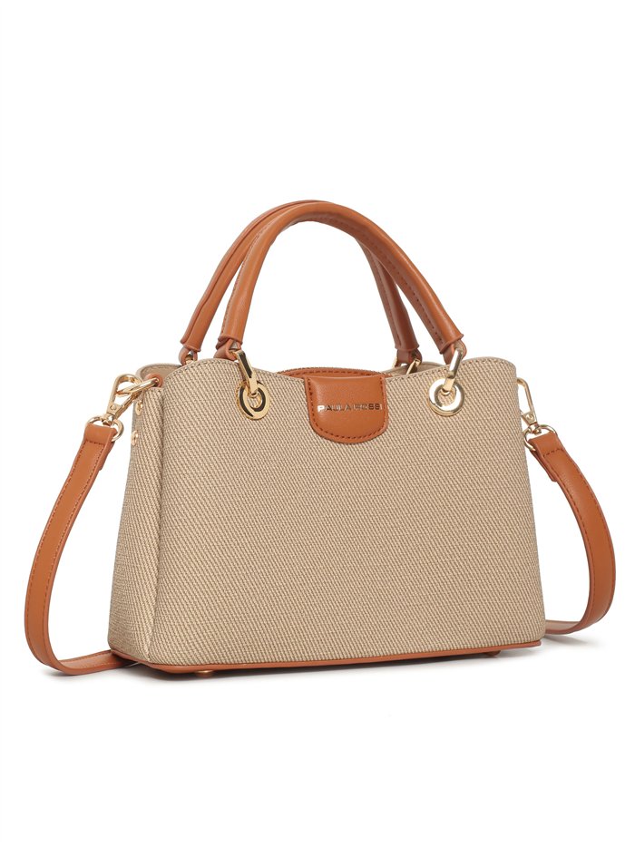 Bolso tote combinado compacto