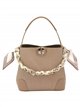 Bolso cubo con cadena y pañuelo