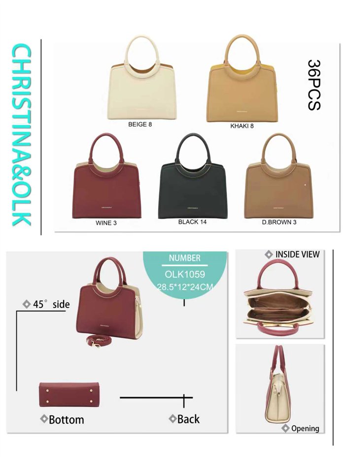 Bolso tote con asas redondas