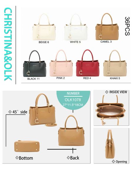 Bolso tote con colgante