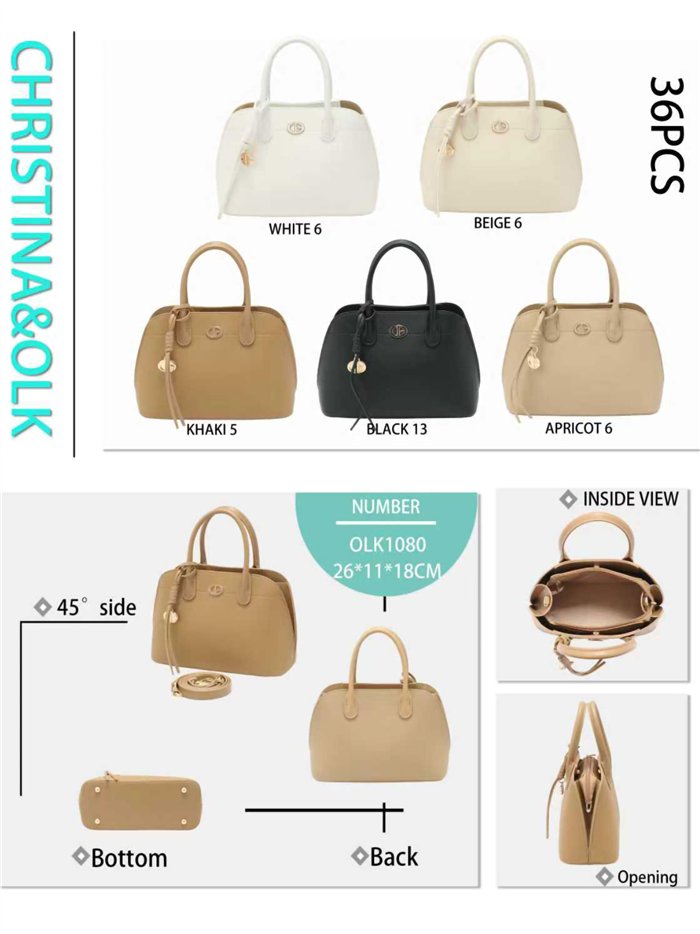 Bolso satchel con colgante