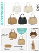Bolso satchel con colgante