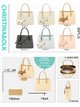 Bolso textura con charm perrito