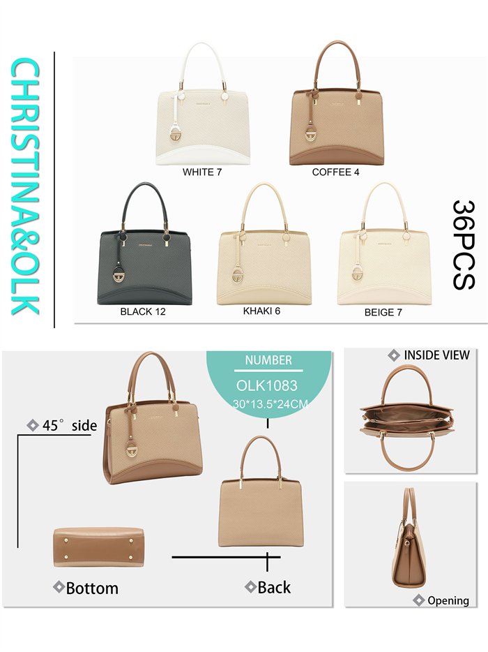 Bolso shopper elegante con colgante medallón