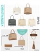 Bolso shopper elegante con colgante medallón