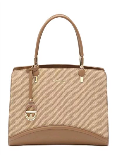 Bolso shopper elegante con colgante medallón