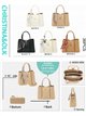 Bolso tote con pañuelo decorativo