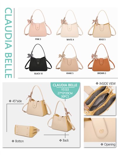 Bolso tote combinado con pañuelo 2
