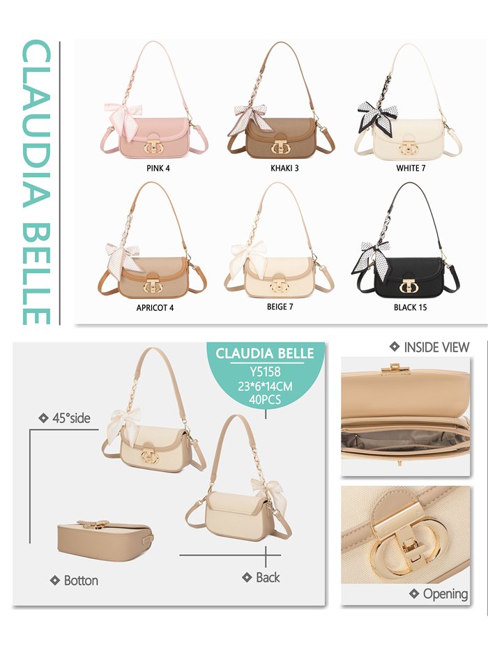 Mini-Schultertasche mit Schleife