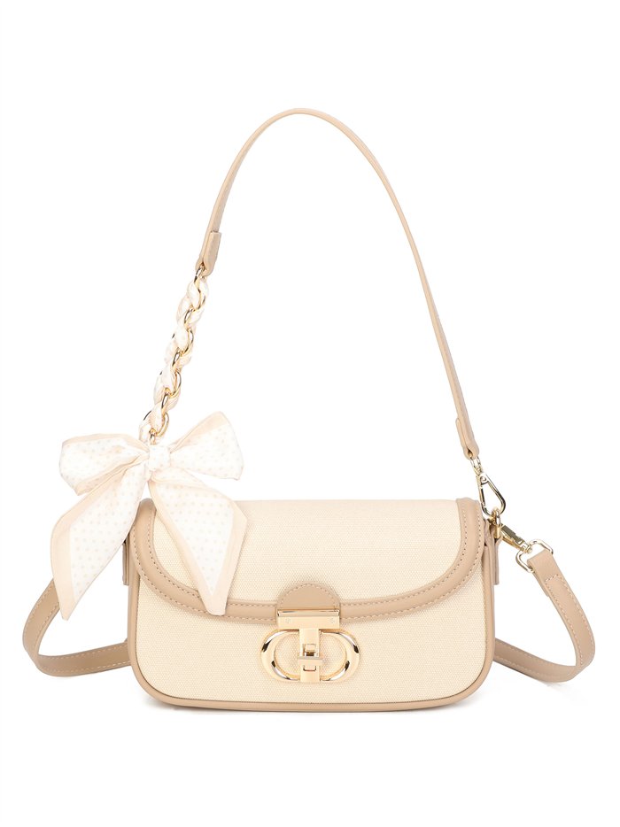 Mini-Schultertasche mit Schleife