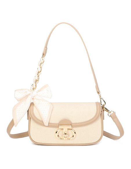 Mini-Schultertasche mit Schleife