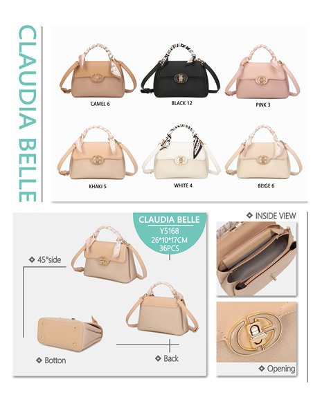 Bolso de mano mini asa con pañuelo