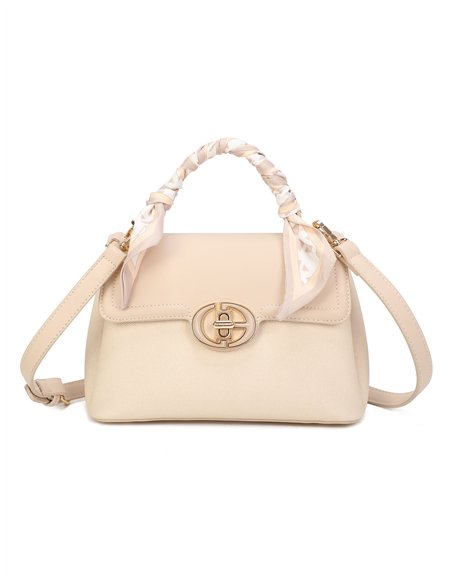 Bolso de mano mini asa con pañuelo