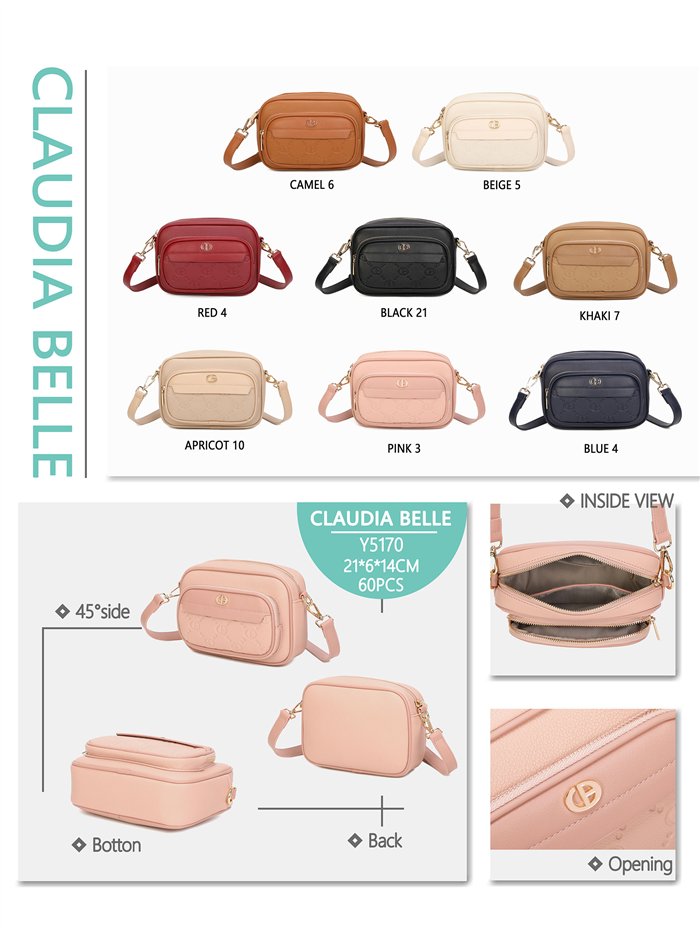 Bolso bandolera relieve monograma