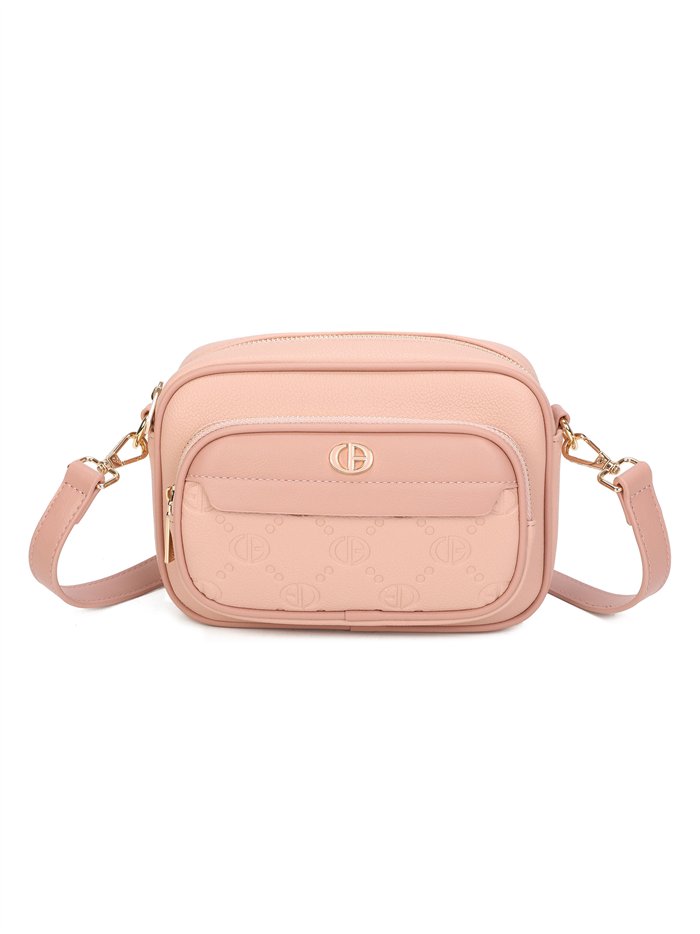 Bolso bandolera relieve monograma