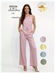 Conjunto top lino anudado y pantalón