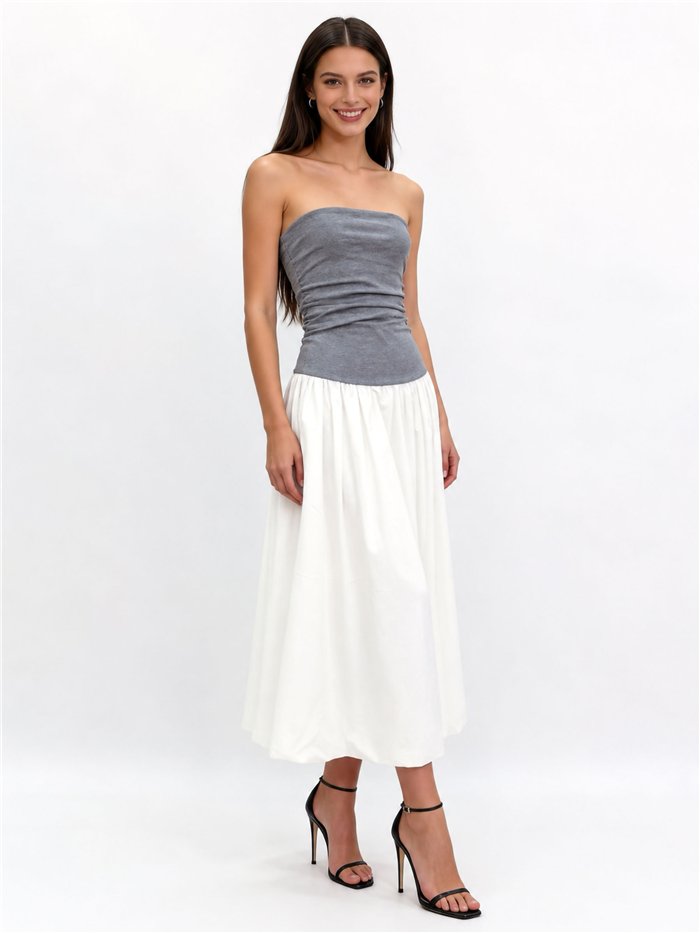 robe midi bustier