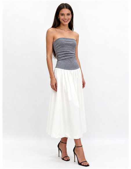 robe midi bustier