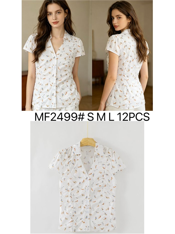 Camisa estampada perritos