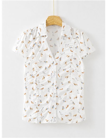 Camisa estampada perritos