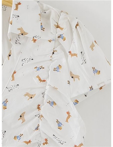 Camisa estampada perritos