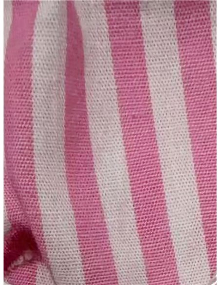 Sleeveless striped collar blouse