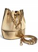 Bolso de fiesta bombonera de rafia con base polipiel metalizada