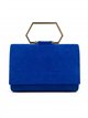 Cartera de fiesta efecto ante con asa geométrica