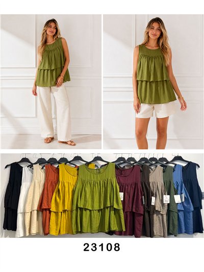 Blusa fluida doble capa 2