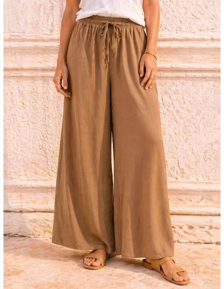Pantaloni palazzo fluidi | ZD-8873 | B2B | Eshermosa