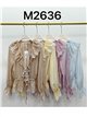 Blusa romântica com babados bordados