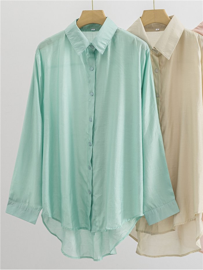 camicia ampia e fluida