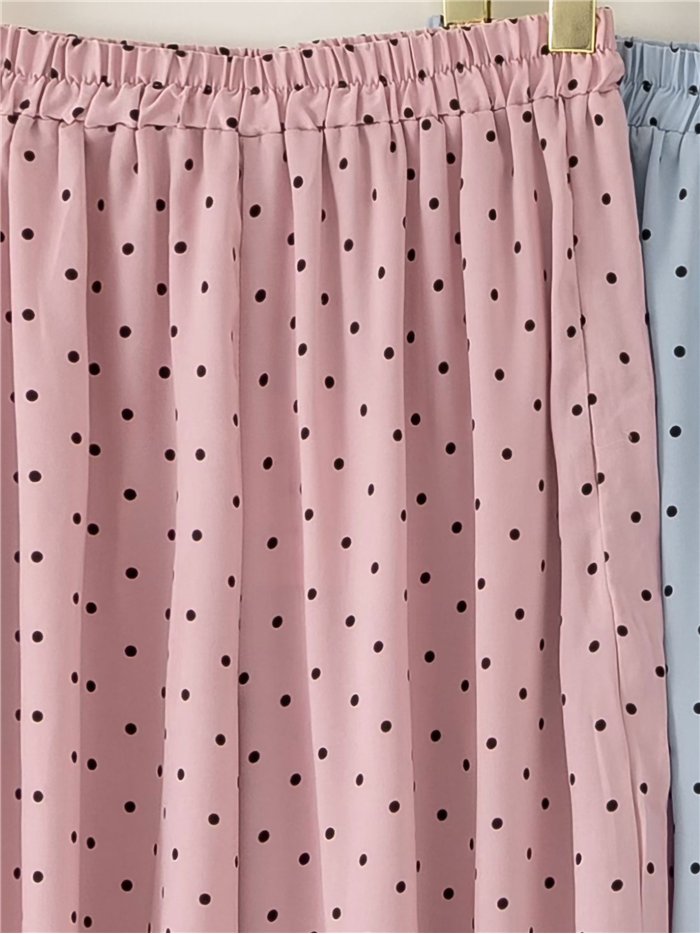 Pantalón bombacho lunares
