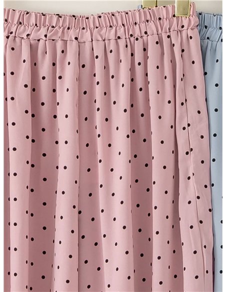 Pantalón bombacho lunares