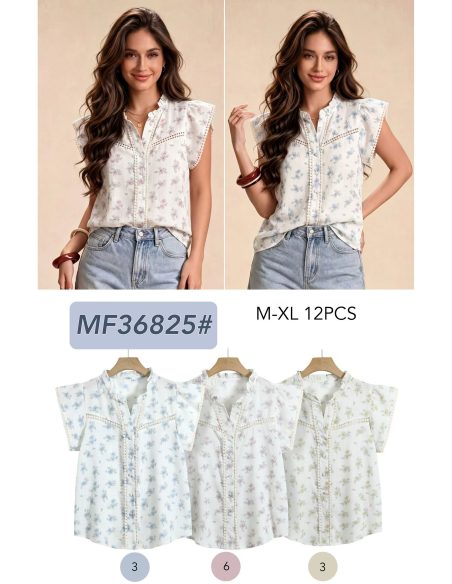 Blusa floral| MF-MF36825 | Atacado