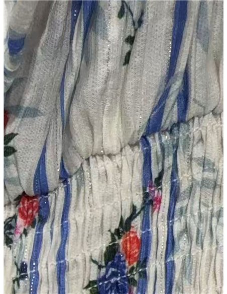 Top floral rayas con tirantes