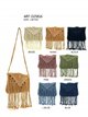 Bolso macramé con flecos