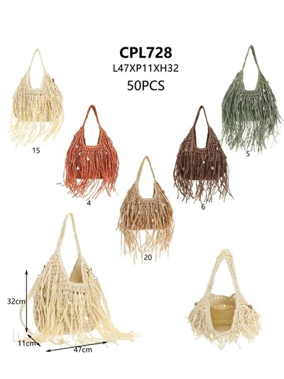 sac hobo en crochet à franges 2
