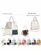 Bolso shopper grande bicolor