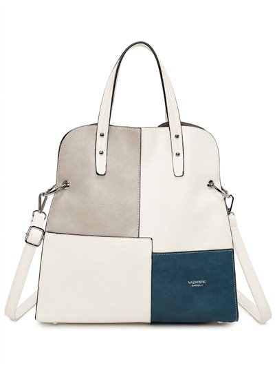 Bolso shopper grande bicolor