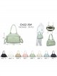 Bolso bowling compacto de doble asa