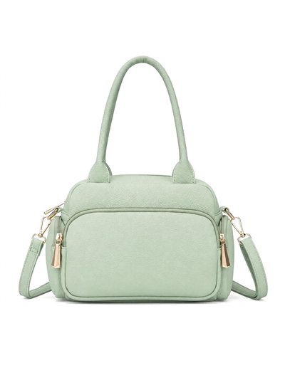 Bolso bowling compacto de doble asa